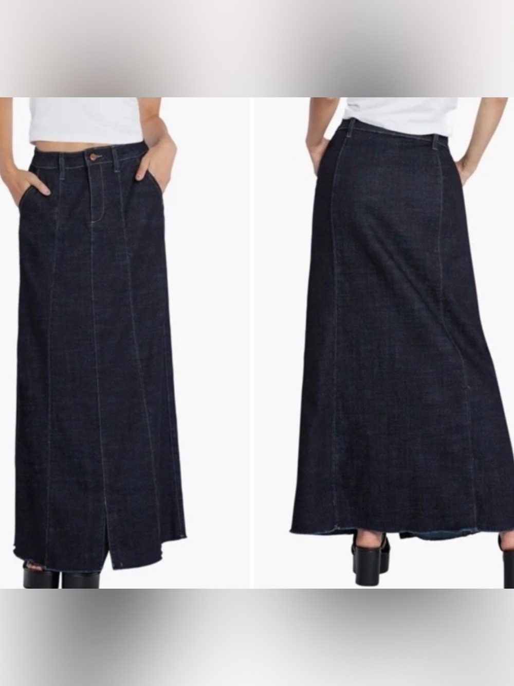 Wash Labs Willa Denim Maxi Skirt -Size 32
